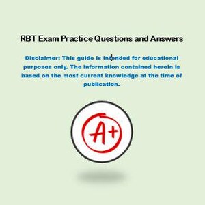 RBT Exam Practice Questions and Answers