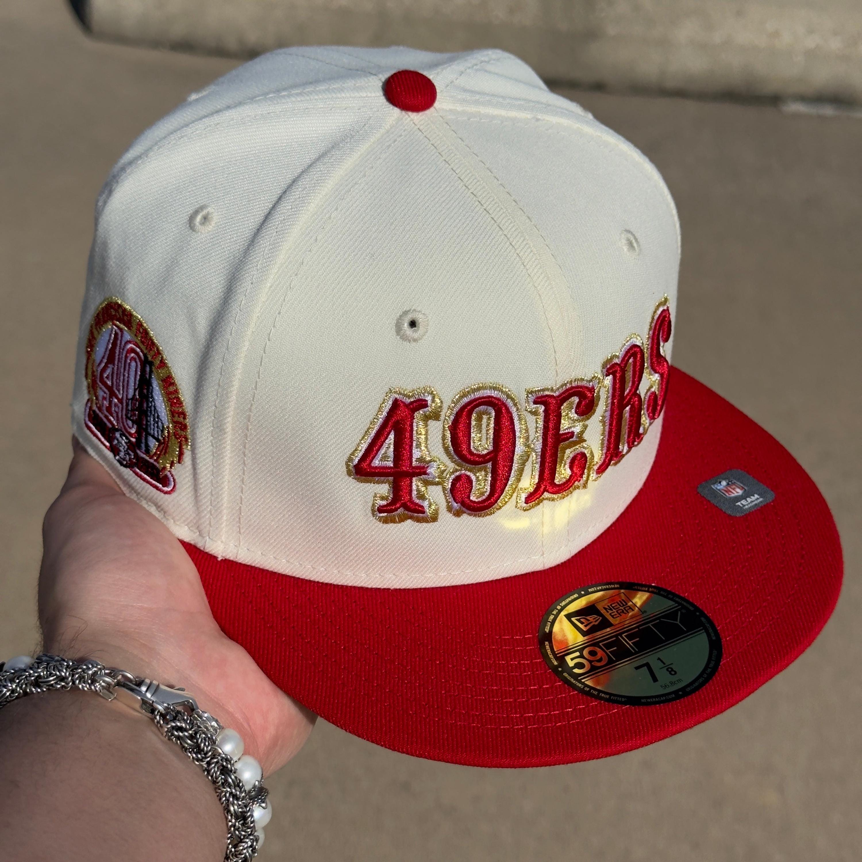 Chrome NFL San Francisco Forty Niners 49ers 59fifty Fitted Cap Hat Sun Etsy