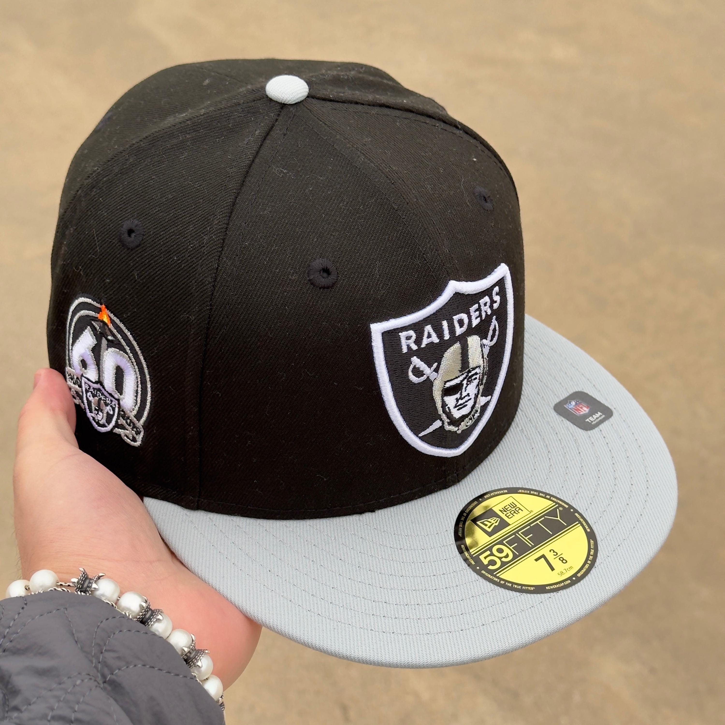 【海外限定】New Era 59FIFTY NFL Las Vegas Raiders 60th Black mens-new-era-black-las-vegas-