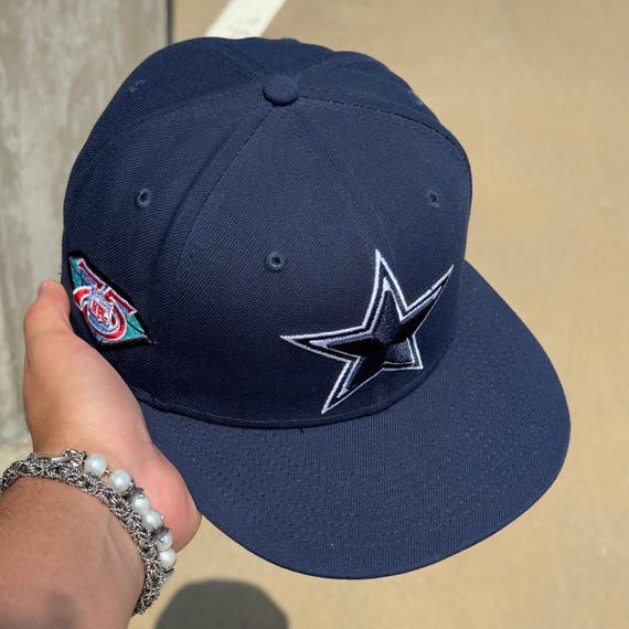USED 1 2 Navy Dallas Cowboys NFL 75th Anniversary 59FIFTY New Era Fitted Hat Etsy