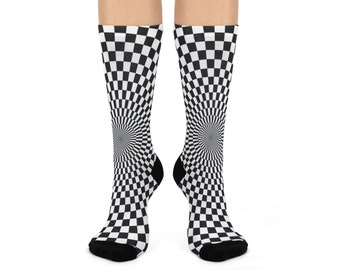 Y2K Style Trendy Fashion Print Graphic Crew Socks