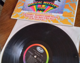 Vintage vinyl Beatles magical mystery tour with 24 page photo book