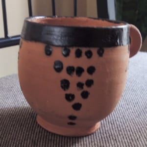 Set of 4 traditional Moroccan handmade clay mugs