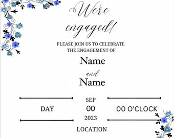 Engagement party invitation