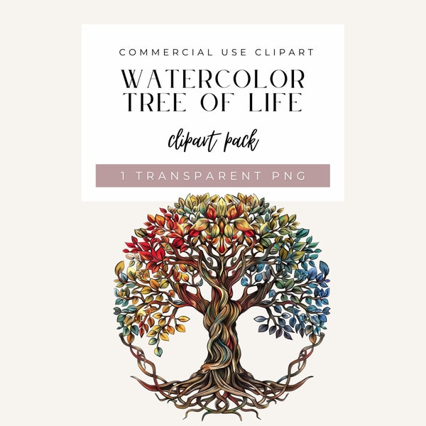 Tree Of Life Clipart, Celtic Tree Of Life Clipart, Watercolor Tree Of Life Clipart, Family Tree, Multicolor Tree Of Life PNG, Mystical Tree