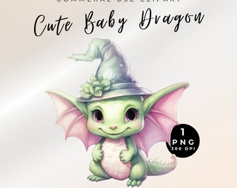 Little Dragons Clipart, Cute Baby Dragon Pastel Pink, Whimsical Dragons Clipart, Baby Dragon Nursery Clipart, Dragon Clipart For T-Shirts