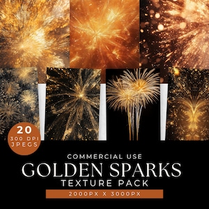 Papéis digitais de fogos de artifício dourados, padrões de comemorações de ano novo, glitter dourado, scrapbooking e artesanato, decoração e convites para festas, cartão exclusivo