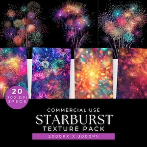 Kleurrijk vuurwerk achtergrondpapier, Afdrukbare kunst, Feestelijk decor, Levendig vuurwerk Achtergrondpapier, Feestdecoraties, Fel vuurwerk