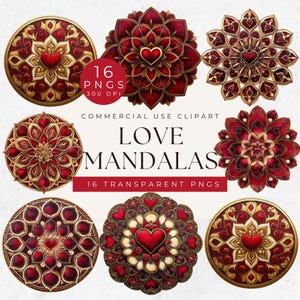 Clipart de mandala em forma de coração, Mandala de dia dos namorados PNG, Coração floral, Artesanato digital, Mandala espiritual, Mandalas de amor, Arte de mandala PNG