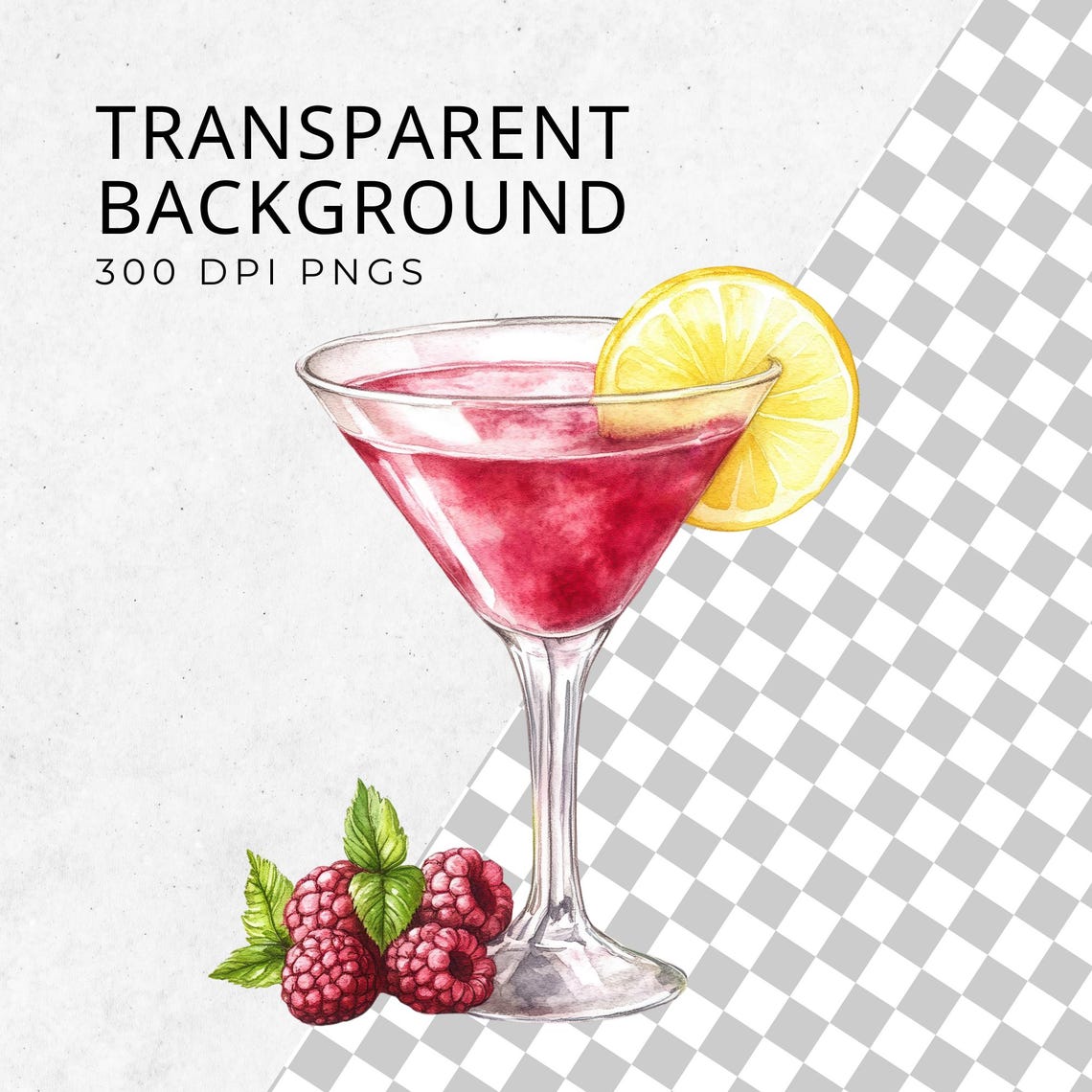 Raspberry Lemon Drop Clipart, Lemon Drop PNG, Lemon Drop Martini Wall ...