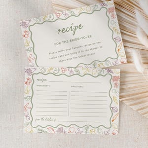 Cartes de recettes de douche nuptiale fraîches du marché et enseigne de douche nuptiale, cartes modifiables She's off the Market, A126