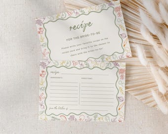 Cartes de recettes de douche nuptiale fraîches du marché et enseigne de douche nuptiale, cartes modifiables She&#39;s off the Market, A126