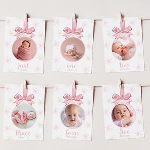 Cartes jalons hiver Onederland, décorations modifiables pour fille d'anniversaire hiver Onederland, décoration d'anniversaire hiver Onederland imprimable, A118