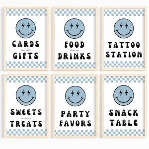 One Happy Dude Birthday Signs, Printable First Birthday Decorations for Boys, Editable 1st Birthday Boy Decorations A13