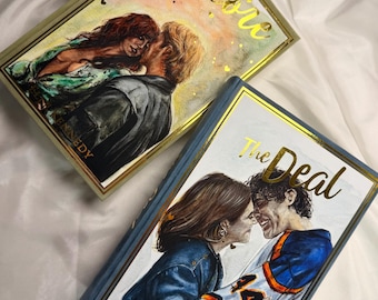 Off Campus by Elle Kennedy Rebinds with art by @pencilinkvisions - The Deal and The Score