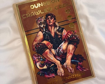 Dungeon Crawler Carl by Matt Dinniman rebound book with Alemonleaf art
