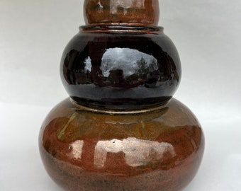 Stacked bowl ceramic-pottery vase