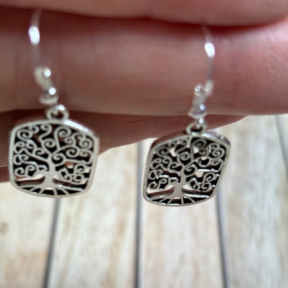 Tree Of Life Earrings, Tibetan Silver In Classic Celtic Design - Foto 9