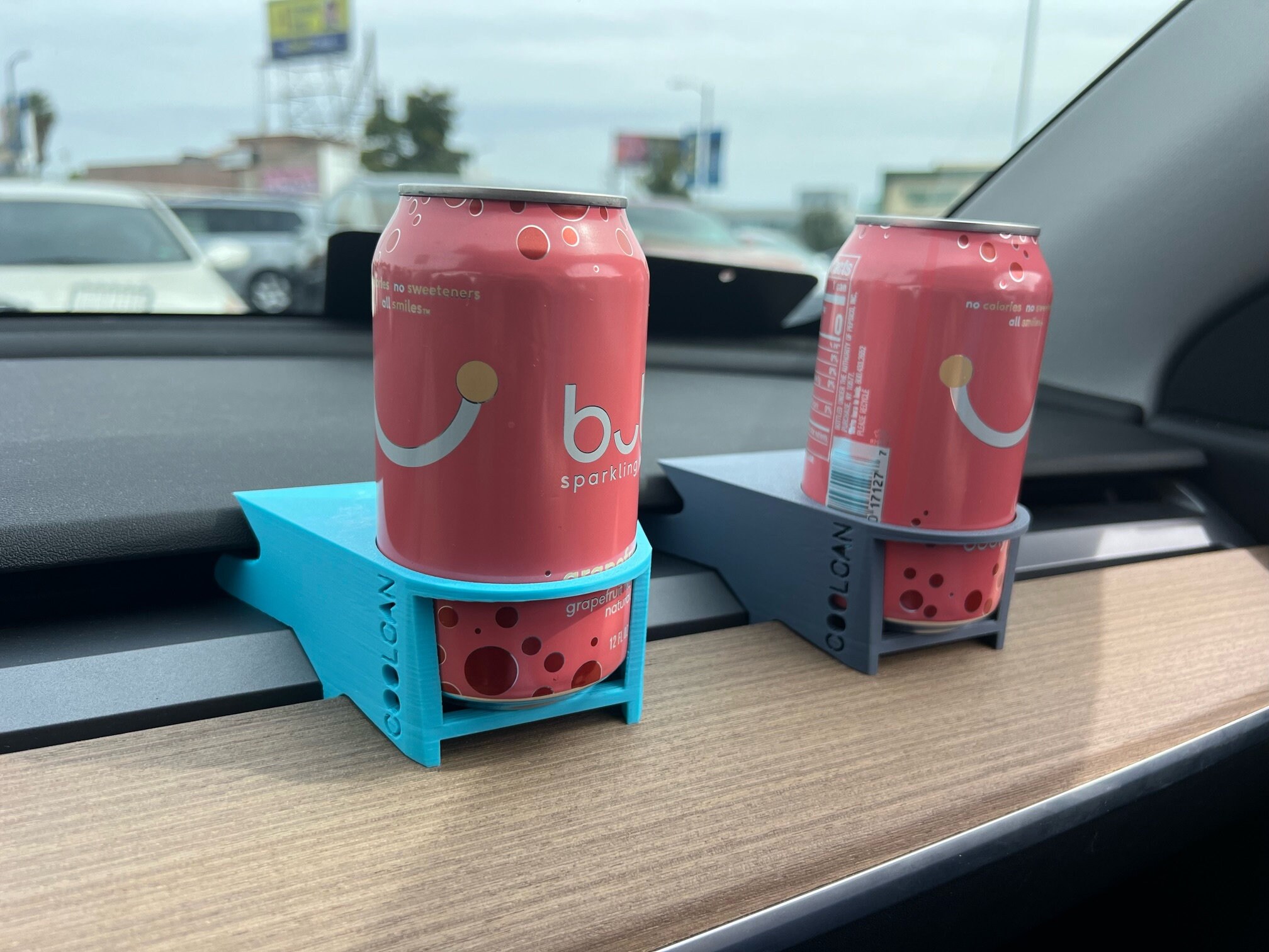 Tesla Model Y 3 CoolCan Can Holder Car AC Air Vent Mounted 3D Printed Unique