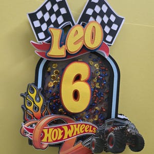 Hot Wheels cake topper Hot Wheels theme Hot Wheels birthday party Cars racing birthday theme cars race party theme custom party supplies