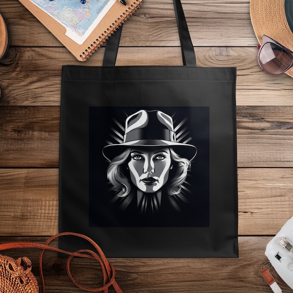 Fair Trade Black and Natural Canvas Tote Bag, Sustainable Fashion for Farmers Market and Beyond!  Shop, Travel, and Gift in Style!