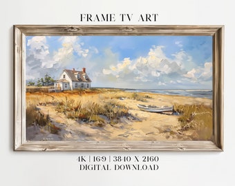 Nantucket Breeze Frame Tv Art, Digital Download For TV, Summer TV Art, Nautical Oil Painting, Instant Download, Samsung Frame Tv Art, Beach