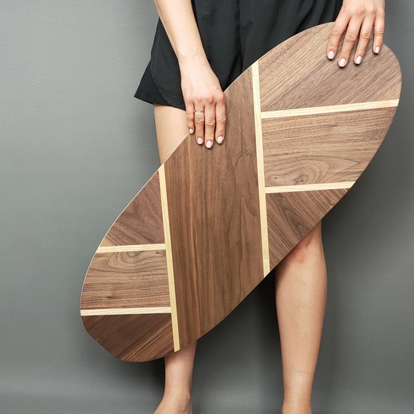 Trickboard Handgemaakt Walnoot Ash Balance Board Uniek