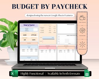 Hoja de cálculo de presupuesto de nómina quincenal: plantilla de Excel de Google Sheets para el seguimiento financiero de los ahorros