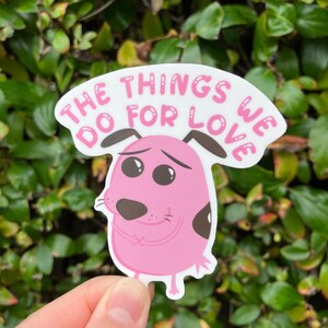 Leuke hondensticker || Vinylsticker, waterdichte sticker, cartoon