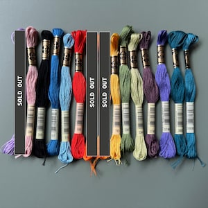 DMC Mouliné, zesstrengige katoendraad, borduurgaren, kruissteekgaren, borduurgaren, verschillende kleuren beschikbaar