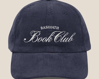 Basgiath Book Club Vintage Corduroy Cap | Dad Hat | Baseball Cap | Bookish Gift