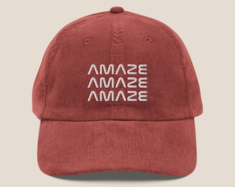 AMAZE AMAZE AMAZE | Project Hail Mary | Rocky | Vintage Corduroy Embroidered Hat | Bookish Gift