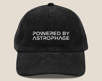 Powered By Astrophage | Project Hail Mary | Vintage Corduroy Embroidered Hat | Sci-Fi Gift