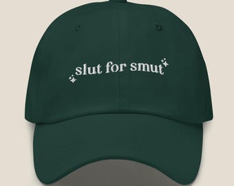 Sl*t For Smut Vintage Classic Dad Cap | | Baseball Cap | Bookish Gift