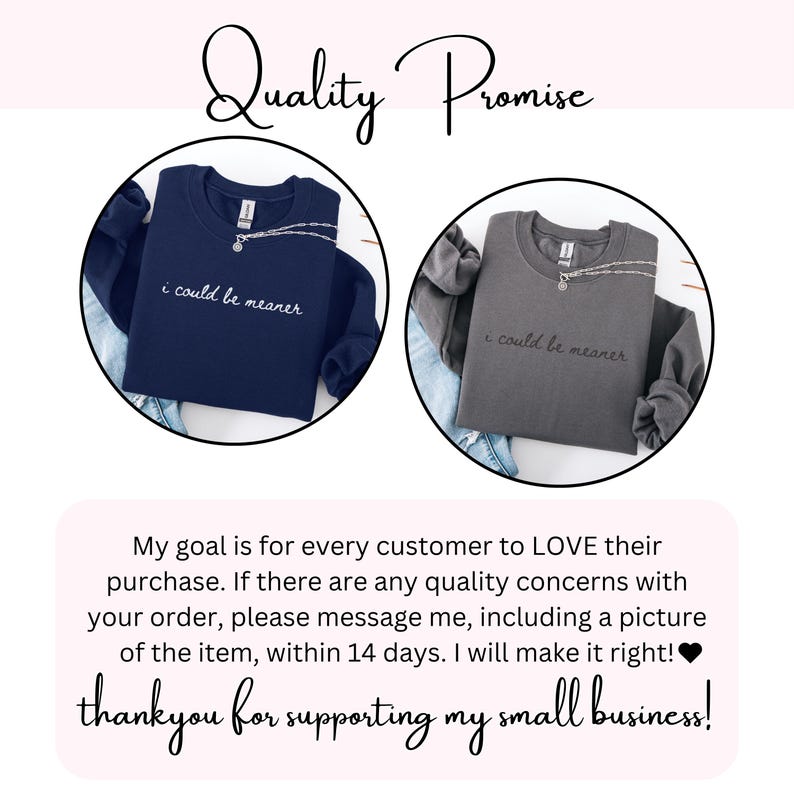 I Could Be Meaner Sweatshirt Funny Humor Sweatshirt Sarcastic Sweatshirt Funny Quote Sweatshirt Sarcasm Shirt Trendy Shirt for Women image 2