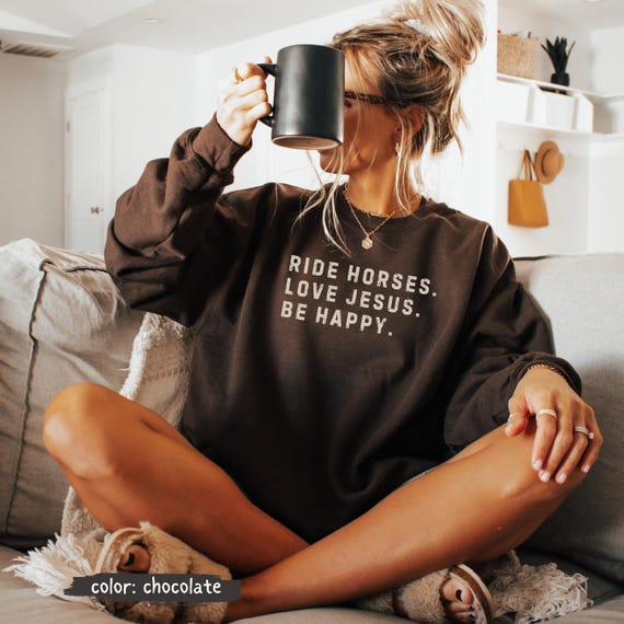 Christian Western Sweatshirt Horse Girl Shirt Equestrian Shirt Country Girl Tee Cowgirl Shirt Horse Girl Hoodie, Horse Lover Shirt
