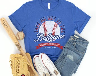 Baseball Shirt, Take Me Out to The Ballgame, Baseball Gameday Shirt, Baseball Tee, Baseball Fan Shirt, Little League Shirt, Baseball tshirts