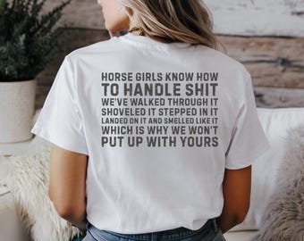 Horse Girl Shirt Funny Western Shirt Equestrian Shirt Country Western Tee Cowgirl Shirt Country Girl Shirt, Country Shirt, Rodeo Shirt