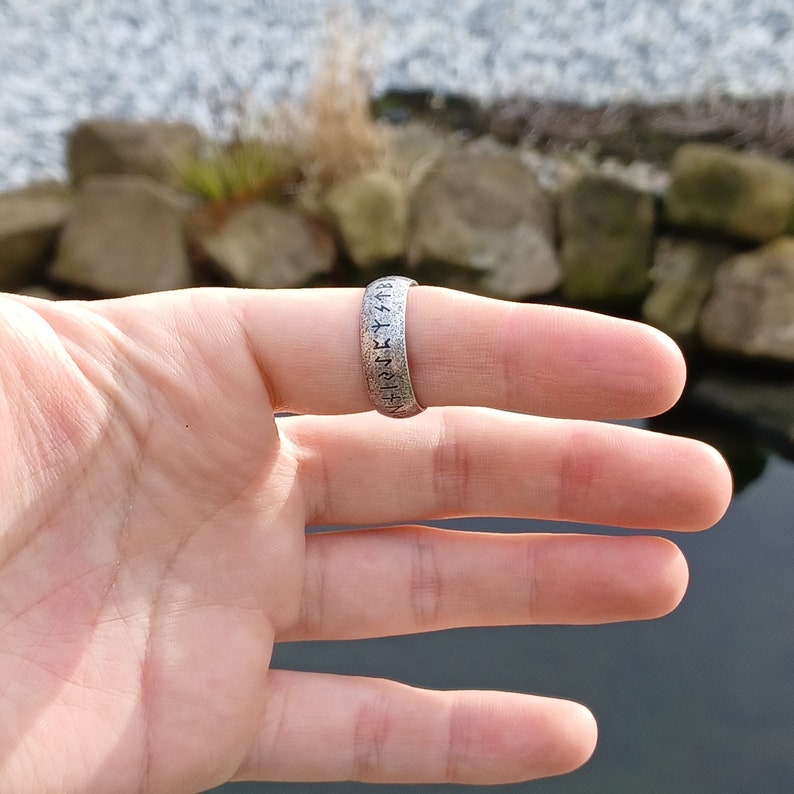 Viking Rune Rings - Men's Stainless Steel Runic Norse Celtic Bands - Etsy