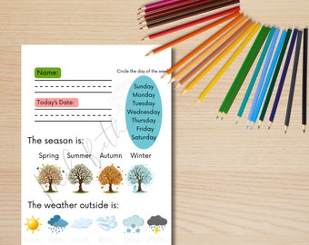 Early Learner's Weather Worksheet