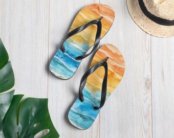 Beach Flip Flops for Women Summer Sandals Tropical Vacation Shoes Poolside Slides