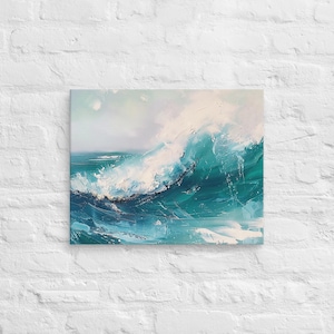 Ocean Waves -  Canvas Wall Art, Tropical, Beach Home Decor