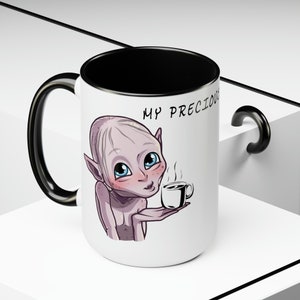 Gollum My Precious Coffee Two-Tone Coffee Mugs, 15oz