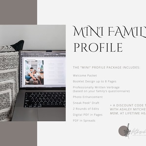 Mini Adoption Profile Book · Birthmother Promises · Customizable · Prospective Adoptive Parents