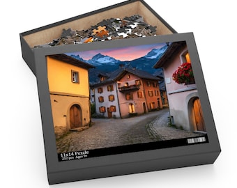 Vibrant City Art Puzzle, Colorful Abstract Puzzle, Van Gogh Watercolor jigsaw puzzle, Artistic puzzle, Stained Glass puzzle, Floral Puzzle