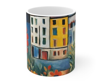 Beautiful Floral Coffee Cup 11oz, Vintage Botanical Cup, Pastel Floral, Nature Mug, Flower Garden Lover Gift, Mothers Day, Vibrant Color