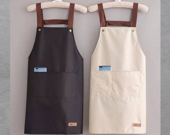 Oil-proof PVC apron for the kitchen. men and women