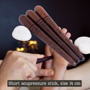 Impress and relieve stress with a spa massage set and massage equipment for massaging different areas of the body. Wood size 14 cm