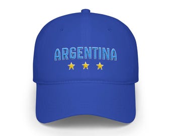 Argentina embroidered letters cap | Three stars baseball cap