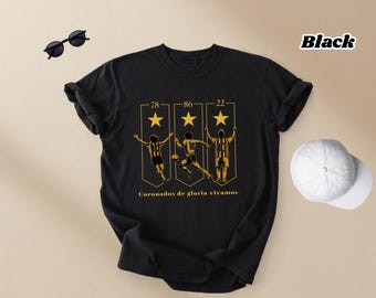 Koszulka Legends Argentyny, Coronados de Gloria Vivamos, Mistrzowie Świata, Messi, Maradona